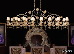 L298 - Wrought iron chandelier with crystals _ Mechini