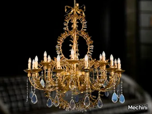 L219 - Wrought iron chandelier with crystals _ Mechini