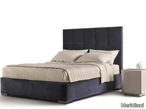 BARDO' - Fabric double bed with removable cover _ Meridiani