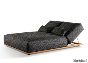 CLAUD OPEN AIR - Recliner technical fabric garden bed _ Meridiani