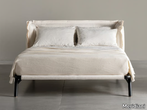 EDOARDO VOLANT - Double bed with upholstered headboard _ Meridiani