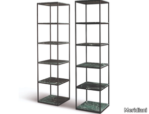 HARDY - Open freestanding metal bookcase _ Meridiani