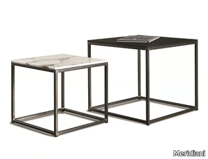 HARDY - Square metal coffee table _ Meridiani