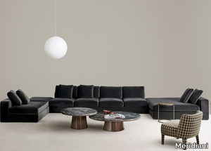 HAROLD - Sectional fabric sofa with removable cover _ Meridiani