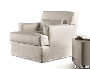 JAMES SLIM - Fabric armchair with armrests _ Meridiani