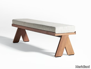 JOI OPEN AIR - Fabric garden bench _ Meridiani