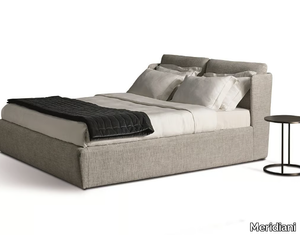 KIRA - Fabric double bed with removable cover with upholstered headboard _ Meridiani