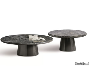LEON - Round marble coffee table _ Meridiani