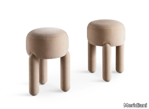 GINO - Upholstered fabric stool _ Meridiani