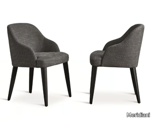 ODETTE DUE - Fabric chair with armrests _ Meridiani