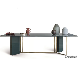 PLINTO - Rectangular wooden dining table _ Meridiani