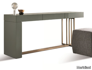 QUINCY - Rectangular wooden console table with drawers _ Meridiani