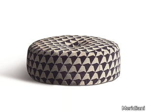 SCOTT - Round fabric pouf _ Meridiani