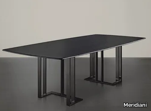 CHARLIE - Rectangular wooden dining table _ Meridiani