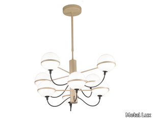 GIRO - LED glass chandelier _ Metal Lux