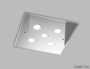 DADO L 50 x 50 - LED glass ceiling lamp _ Metal Lux