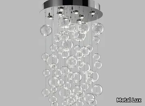 BOLERO - Blown glass ceiling lamp _ Metal Lux