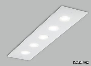 DADO L 90 X 20 - LED glass ceiling lamp _ Metal Lux