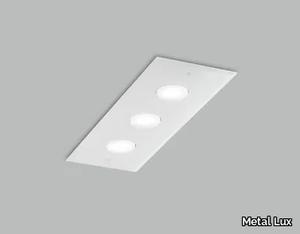 DADO L 60 x 20 - LED glass ceiling lamp _ Metal Lux