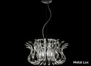 WAVE - Crystal pendant lamp _ Metal Lux