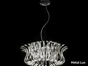WAVE - Crystal pendant lamp _ Metal Lux