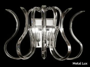 WAVE - Crystal wall light _ Metal Lux