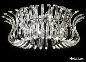 WAVE - Crystal ceiling light _ Metal Lux