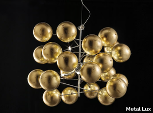 ATOM Ø 80 - Crystal pendant lamp _ Metal Lux