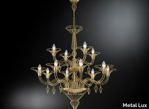 DEDALO - Metal chandelier _ Metal Lux