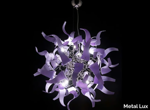 DIVA - Crystal pendant lamp _ Metal Lux