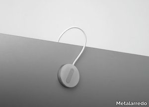 GILDA - LED glass and aluminium Mirror lamp with swing arm _ Metalarredo