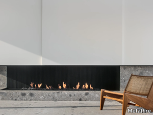 URBAN MF 2400-40 G 2S L/R - Gas corner bespoke fireplace _ Metalfire