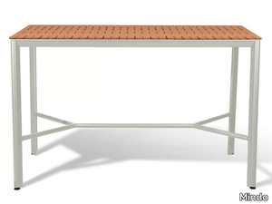 MINDO 102 - Rectangular teak high table _ Mindo