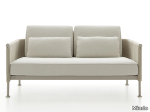 LAYER - 2 seater fabric and rope garden sofa _ Mindo