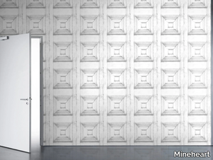 ALMOST WHITE VICTORIAN PANELLING - Motif vinyl wallpaper _ Mineheart