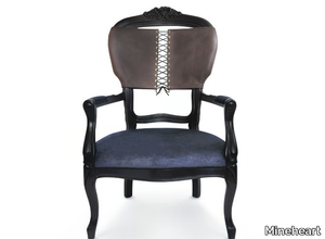 CORSET - Upholstered fabric chair with armrests _ Mineheart