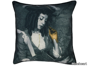 FORGET ME NOT - GOLD EDITION - Square velvet cushion _ Mineheart