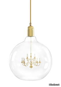 KING EDISON GRANDE - Blown glass pendant lamp _ Mineheart