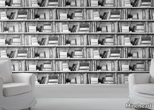 PHOTOCOPY BOOKSHELF - Vinyl wallpaper _ Mineheart