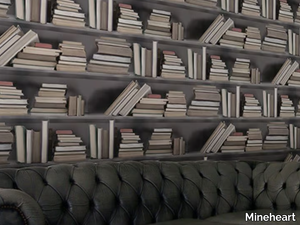 BOOKSHELF - Vinyl wallpaper _ Mineheart