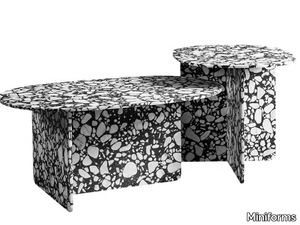 CHAP - Oval marble coffee table _ Miniforms