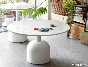 ILLO - Round natural stone coffee table _ Miniforms