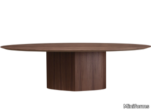 MONOPLAUTO - Round wooden dining table _ Miniforms