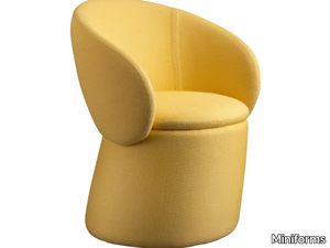 NEBULA MONACA - Fabric easy chair with armrests _ Miniforms