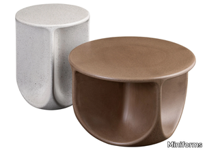 PINTO - Round cement garden side table _ Miniforms