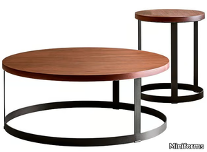 ZERO - Round wooden coffee table _ Miniforms