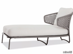 ASTON CORD OUTDOOR CHAISE-LOUNGE - Padded outdoor daybed _ Minotti