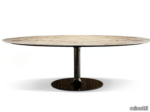 OLIVER DINING - Oval marble table _ Minotti