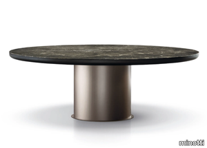 BRADY DINING - Round marble table _ Minotti