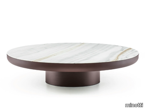 BRADY - Round marble coffee table _ Minotti